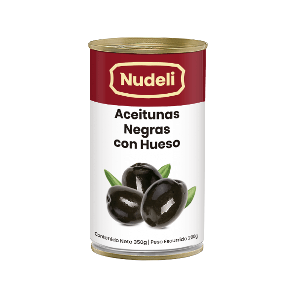 Aceitunas Negras con Hueso Nudeli